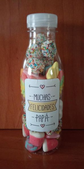 Botella Chuches con Mensaje