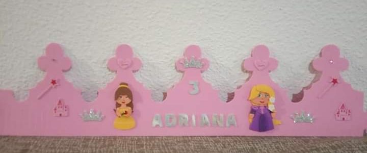 Corona Princesas Rapunzel y Bella