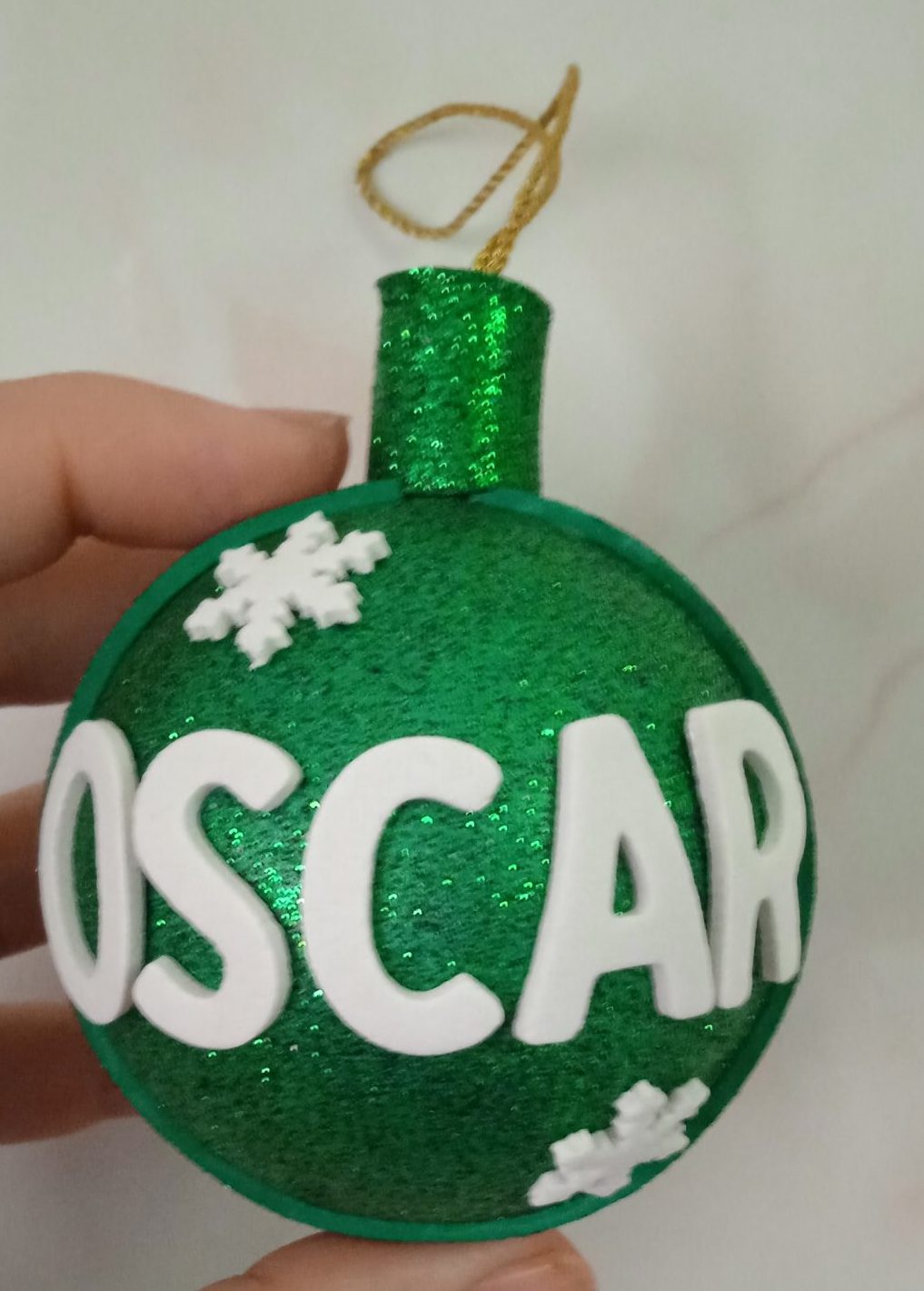 Bola de Navidad en Goma Eva Personalizada