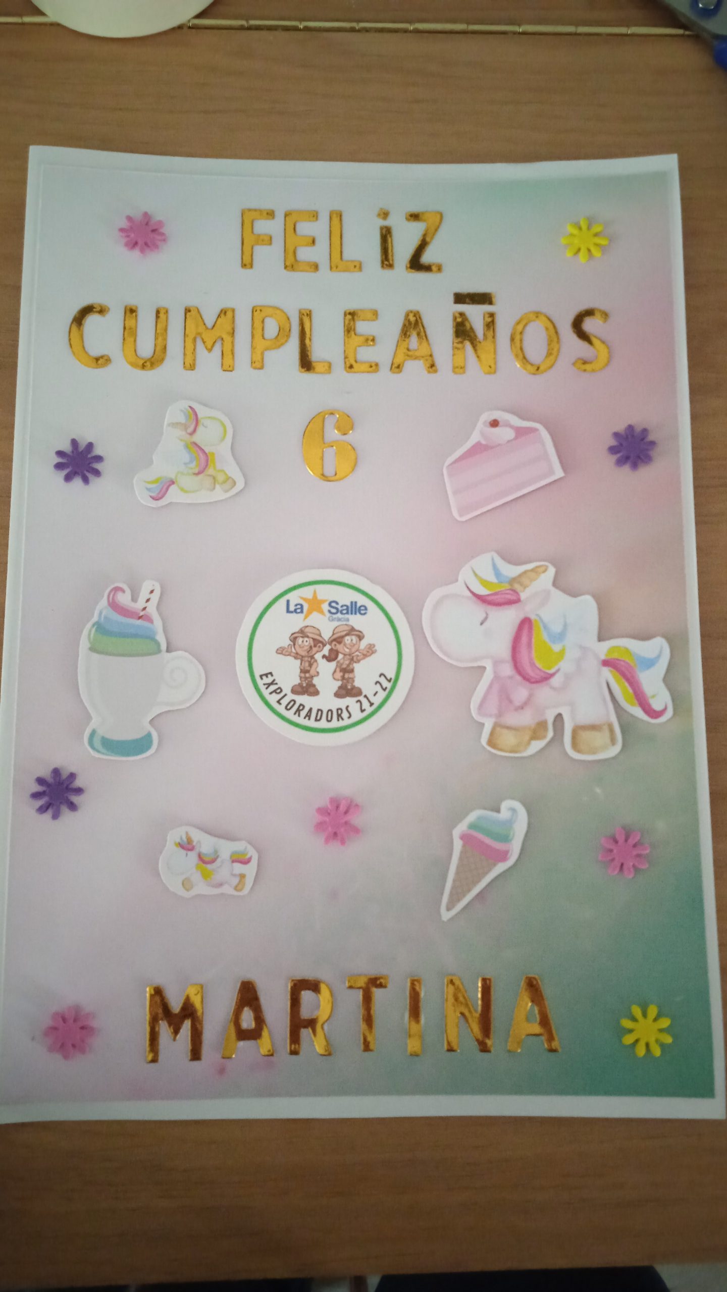Tarjeta Cumpleaños A4