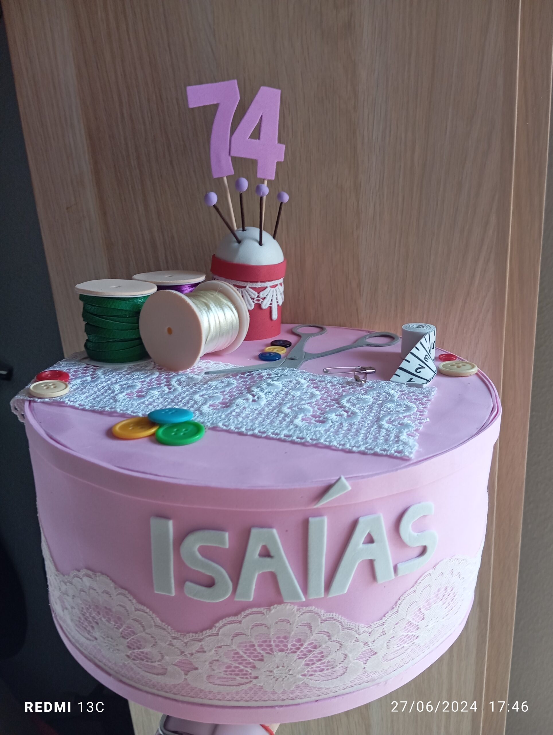 Tarta Goma Eva Costura