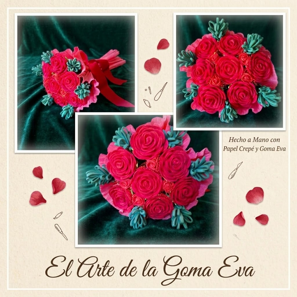 Ramo de Flores Goma Eva